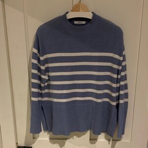 Ricki's Blue and White Striped Crewneck Sweater
